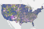 County Health Rankings and Roadmaps social infrastructure map