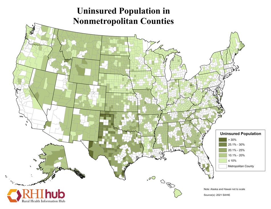 RHIhub Maps on Rural Demographics